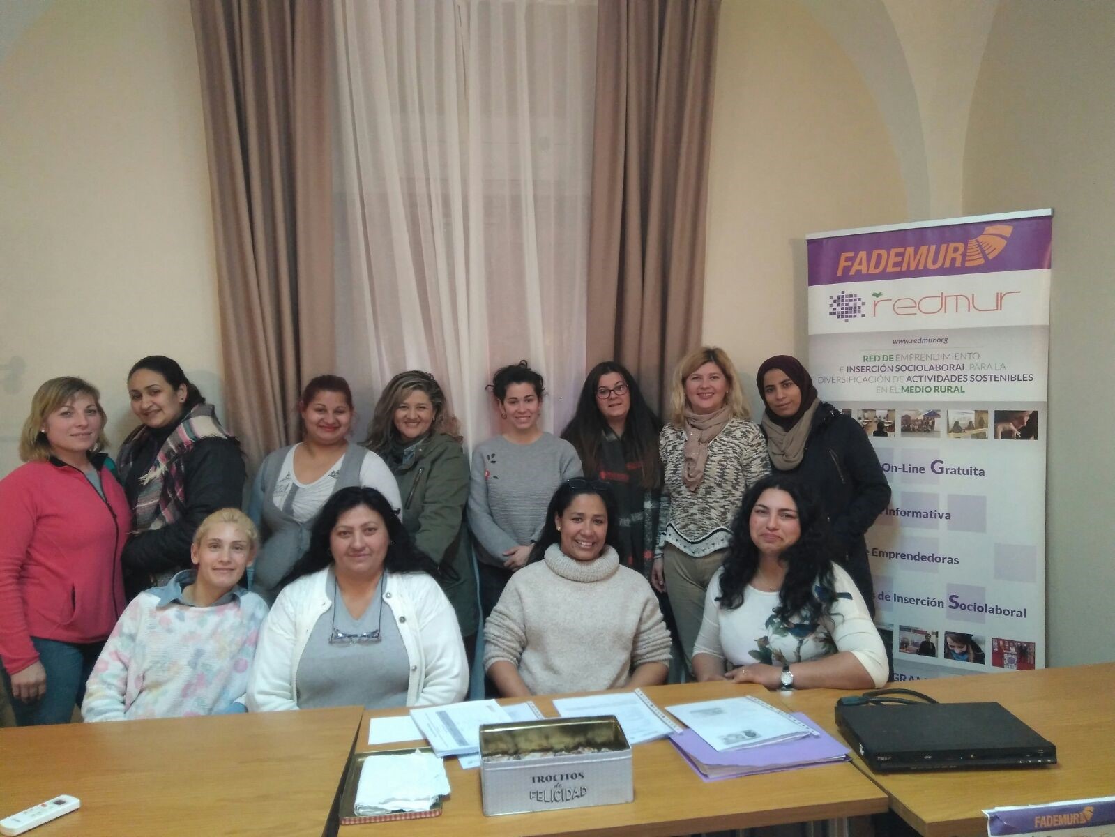 Participantes en los Itinerarios de Inserción Socio Laboral REDMUR 2017 en Extremadura